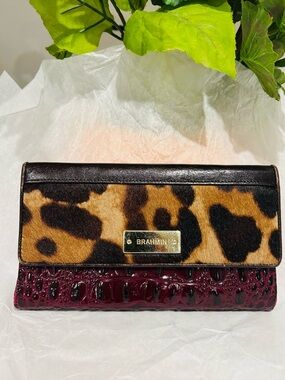 Brahmin Cordelia Cherry Lacquer Towers Wallet
